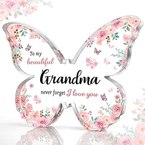 Grandma Acrylic Butterfly - Pink