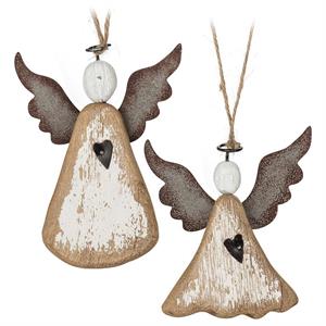 Rustic Angel Ornaments