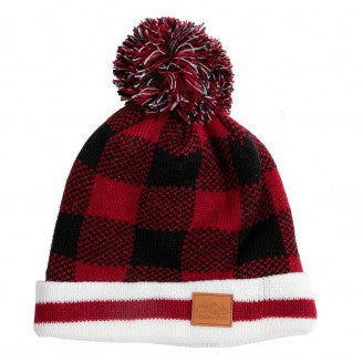 Buffalo Plaid Hat with Pompom