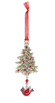 Crystal Cardinal Tree Ornament
