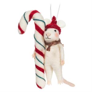 Holiday Mouse with Candy Cane