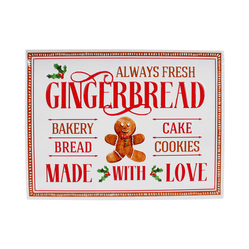 Metal Gingerbread Sign