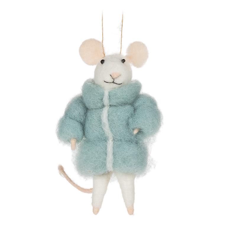 Mouse in Blue Parka