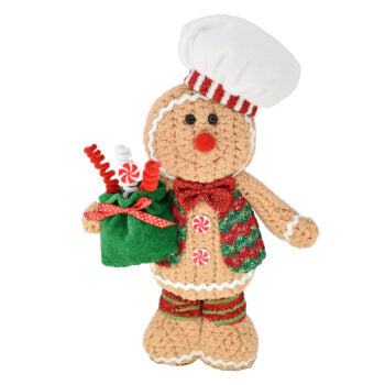 Plush Gingerbread Boy Standing
