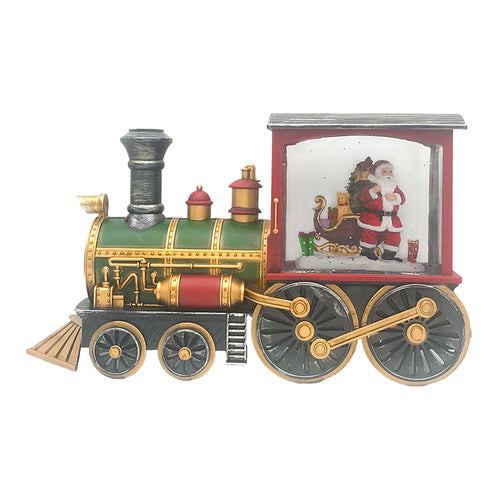 Santa on Train LED Large Water Globe