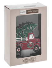 Load image into Gallery viewer, Red Truck with Christmas Tree Night Light
