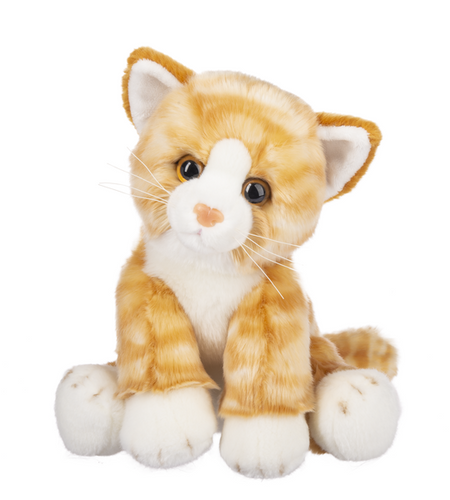 Orange Tabby Cat Plush 12