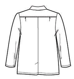 7102 Men's Consultation Coat in White