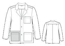 Load image into Gallery viewer, 7102 Men&#39;s Consultation Coat in White
